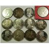 Image 2 : 12 - CANADIAN SILVER DOLLARS - CIRC OR BETTER