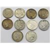 Image 1 : 10- Peace Dollars mixed dates some damaged