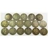 Image 1 : BARBER QTR LOT of 17 COINS