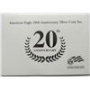 Image 5 : AMERICAN EAGLE 20th ANNIV SILVER COIN SET