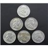 Image 1 : 6- FRANKLIN HALF DOLLARS MIX AU/BU