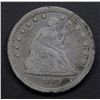 Image 1 : 1862 SEATED QUARTER- VF