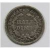 Image 2 : 1854 SEATED HALF DIME- VF+