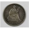 Image 1 : 1872-S SEATED HALF DIME- VF/FINE
