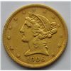Image 1 : 1906-S LIBERTY $5 GOLD HALF EAGLE