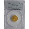 Image 1 : 1908-P INDIAN $2.5 GOLD QUARTER EAGLE PCGS MS 63