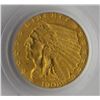 Image 2 : 1908-P INDIAN $2.5 GOLD QUARTER EAGLE PCGS MS 63