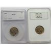 Image 1 : 2- Graded MS Buffalo Nickels SEGS and NGC