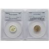 Image 3 : 2-PCGS Grade Mercury Dimes 10C MS67,MS66FB