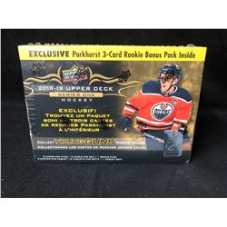 2018-19 Upper Deck Series 1 Hobby Exclusive Sealed 12 Pack Box Parkhurst BONUS
