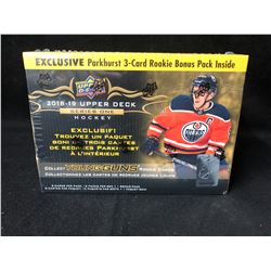 2018-19 Upper Deck Series 1 Hobby Exclusive Sealed 12 Pack Box Parkhurst BONUS