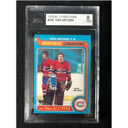 1979-80 O-PEE-CHEE #150 KEN DRYDEN (8 NMM) KSA GRADED