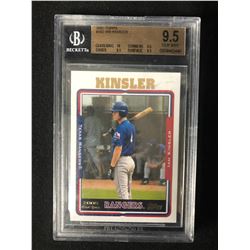 2005 TOPPS #302 IAN KINSLER (9.5 GEM MINT) BECKETT GOLD GRADE