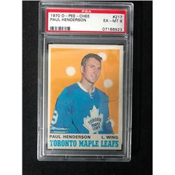 1970 O-PEE-CHEE #217 PAUL HENDERSON (EX-MT 6) PSA GRADE