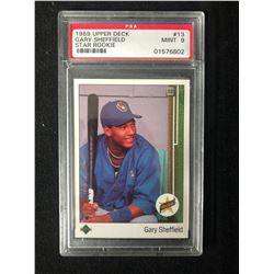 1989 UPPER DECK #13 GARY SHEFFIELD -STAR ROOKIE- (MINT 9) PSA GRADE
