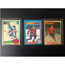 HOCKEY LEGENDS CARD LOT (BOSSY/ ROBINSON/ LAFLEUR)