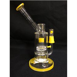 EVOLUTION MIST 8" YELLOW GLASS BONG