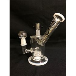 EVOLUTION NITRO 7" WHITE GLASS BONG W/ BOWL