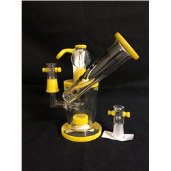 EVOLUTION DUST DEVIL 7" YELLO GLASS BONG