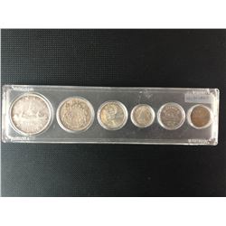 RARE 1938  CANADIAN COIN SET .800 SILVER