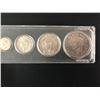 Image 3 : RARE 1938  CANADIAN COIN SET .800 SILVER