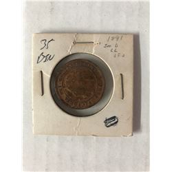 1891 CANADIAN ONE CENT