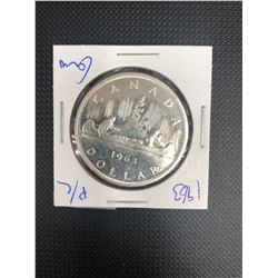 1963 CANADIAN SILVER DOLLAR   .800 SILVER