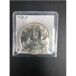 1954  CANADIAN SILVER DOLLAR   .800 SILVER