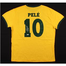 Pele Signed Team Brazil Jersey (PSA COA)