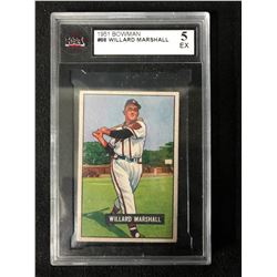 1951 BOWMAN #8 WILLARD MARSHALL (5 EX)
