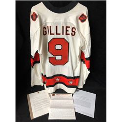 **RARE** CLARK GILLIES' 1977 GAME ISSUED ALL-STAR JERSEY & LETTERS (CLASSIC AUCTIONS LOA)