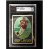 Image 1 : 1958 TOPPS #62 JIM BROWN ROOKIE CARD (7 NM)