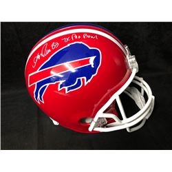Andre Reed Signed Bills Full-Size Throwback Helmet Inscribed "7x Pro Bowl" (DA COA)