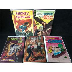 VINTAGE COMIC BOOK LOT (GAZOO/ KORAK/ TWILIGHT ZONE...)
