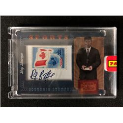 2010 PANINI COLLECTION  RAY BOURQUE  AUTO SOUVENIR STAMP