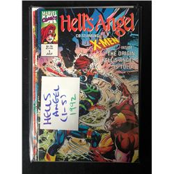 1992 HELLS ANGEL #1-5 (MARVEL COMICS) CO-STARRING X-MEN