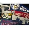 Image 2 : VINTAGE HOCKEY TEAMS PENNANTS LOT