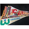 Image 1 : VINTAGE HOCKEY TEAMS PENNANTS LOT