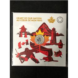 ROYAL CANADIAN MINT HEART OF OUR NATION $3  COIN .999 SILVER