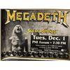 Image 1 : OFFICIAL MEGADETH W/ GUESTS SUICIDAL TENDENCIES CONCERT POSTER (VANCOUVER BC)