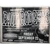 Image 1 : OFFICIAL PAUL RODGERS CONCERT POSTER (VANCOUVER BC)