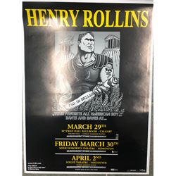 OFFICIAL HENRY ROLLINS CANADIAN TOUR CONCERT POSTER