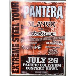 "EXTREME STEEL TOUR" OFFICIAL PANTERA CONCERT POSTER (VANCOUVER BC)