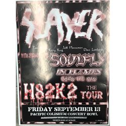 OFFICIAL SLAYER CONCERT POSTER (VANCOUVER BC)
