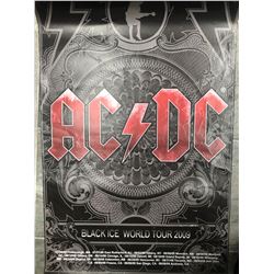 2009 "BLACK ICE WORLD TOUR" OFFICIAL AC/DC CONCERT POSTER