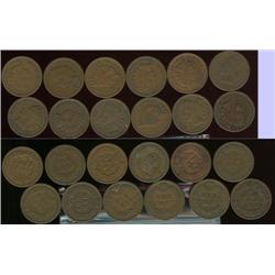 Lot of (12) Indian cents