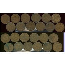 Lot of (12) Indian cents