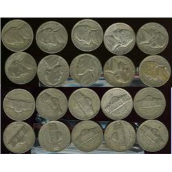 Lot of (10) War nickels