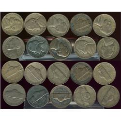 Lot of (10) War nickels