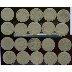 Lot of (10) “V” nickels